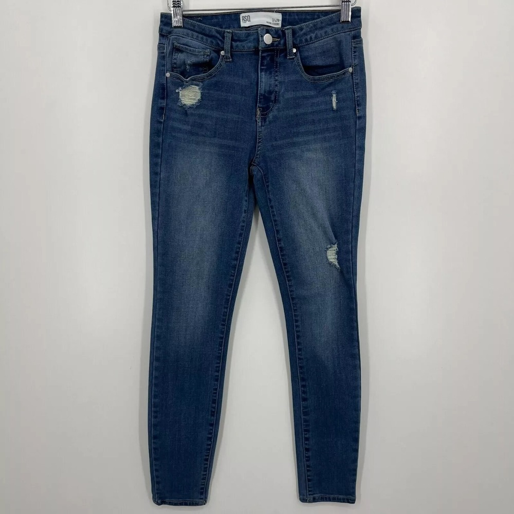 RSQ Miami Jegging Distressed Medium Wash Skinny Jeans Size 3/26 W26